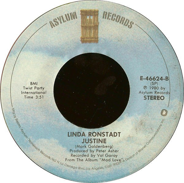 Linda Ronstadt : Hurt So Bad / Justine (7", Single, Spe)