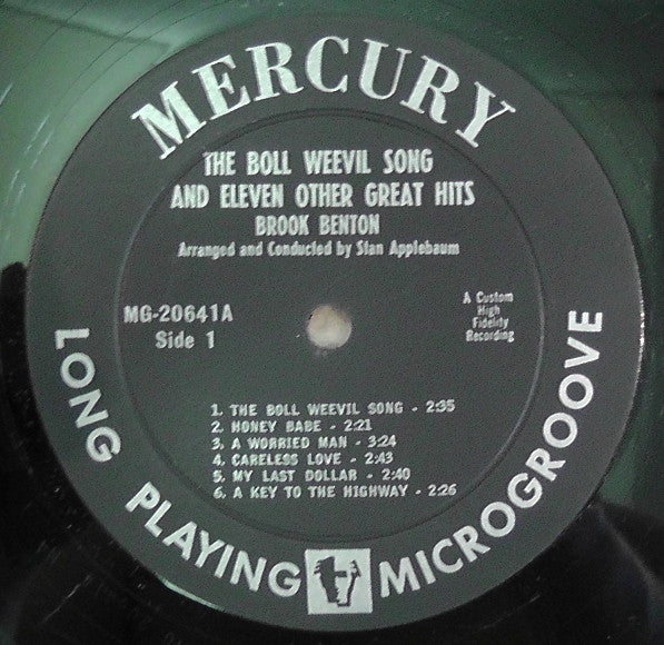 Brook Benton : The Boll Weevil Song And 11 Other Great Hits (LP, Album, Mono)