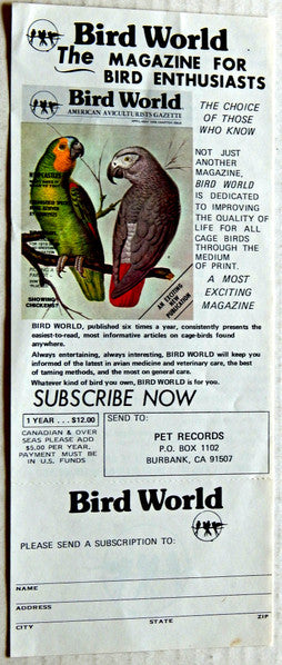 Unknown Artist : Train Your Bird To Talk (LP, Album)