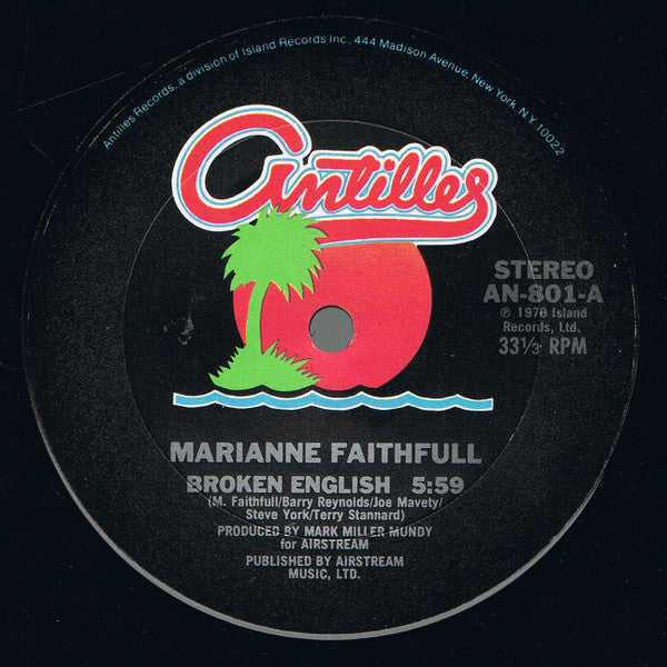 Marianne Faithfull : Broken English (12", Single)