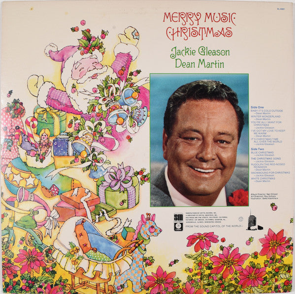 Dean Martin, Jackie Gleason : Merry Music Christmas (LP, Comp, Jac)