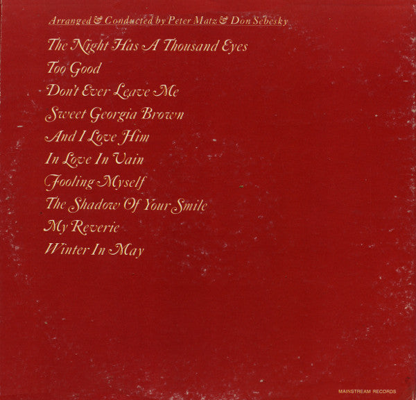 Carmen McRae : I Want You (LP, Comp, Gat)