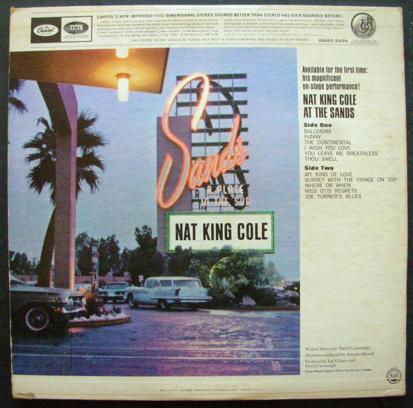 Nat King Cole : Nat King Cole At The Sands (LP, Album)