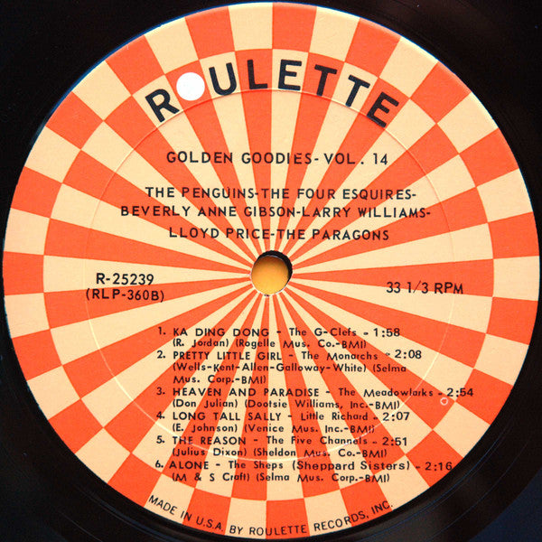 Various : Golden Goodies - Vol. 14 (LP, Comp, Mono, RE)