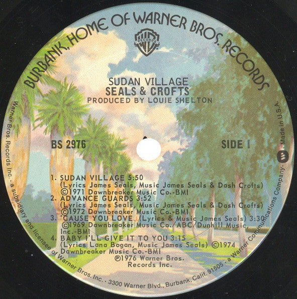 Seals & Crofts : Sudan Village (LP, Album, Ter)