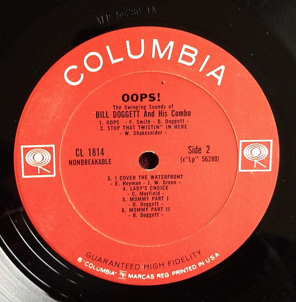 Bill Doggett And His Combo* : Oops! [The Swinging Sounds Of Bill Doggett And His Combo] (LP, Mono, RE, Pit)