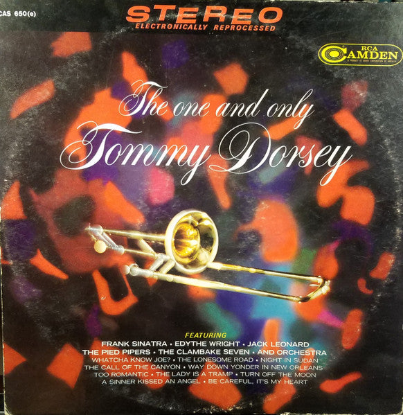 Tommy Dorsey : The One And Only Tommy Dorsey (LP, Album, Comp, Ind)