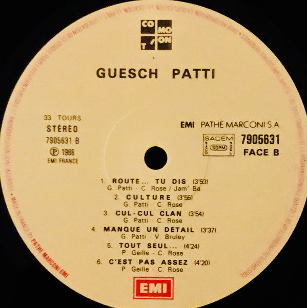 Guesch Patti : Labyrinthe (LP, Album)