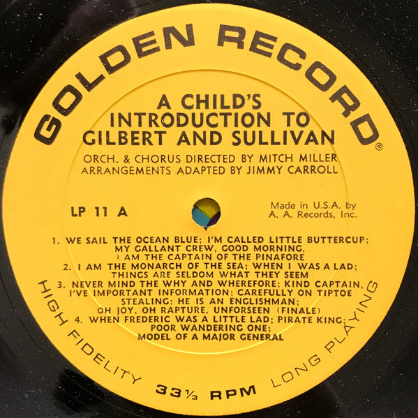 Mitch Miller & His Orchestra : A Child's Introduction To Gilbert And Sullivan (LP, Album)