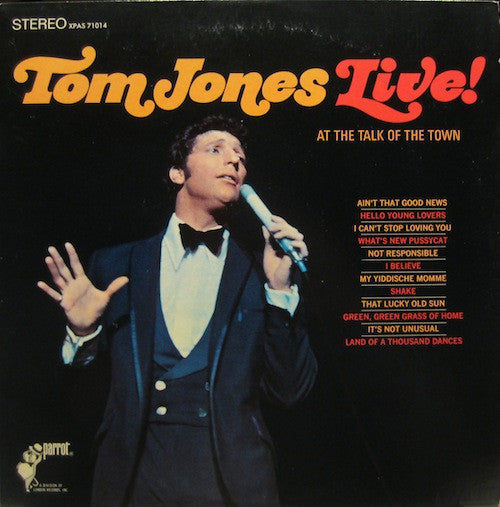 Tom Jones : Tom Jones Live! At The Talk Of The Town (LP, Album)