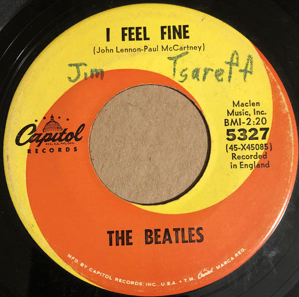 The Beatles : I Feel Fine / She's A Woman (7", RCA)