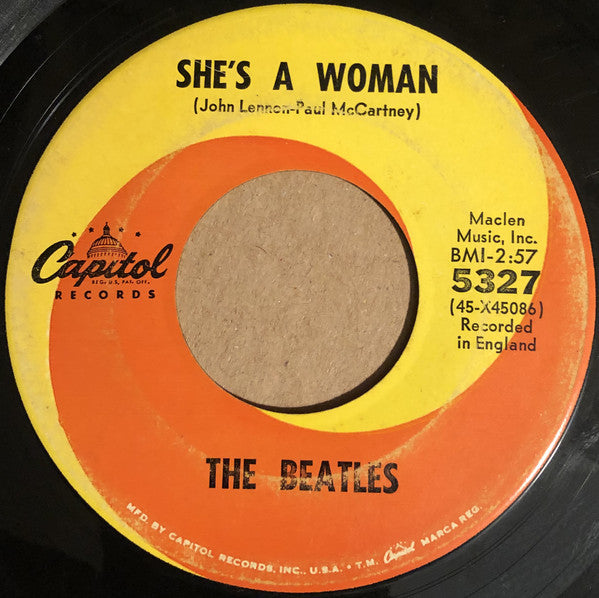 The Beatles : I Feel Fine / She's A Woman (7", RCA)