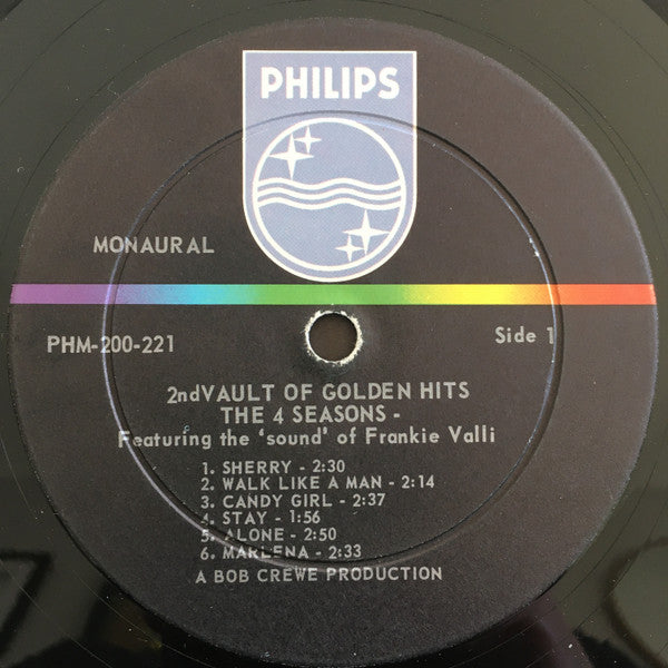 The 4 Seasons* : 2nd Vault Of Golden Hits (LP, Comp, Mono, Mer)
