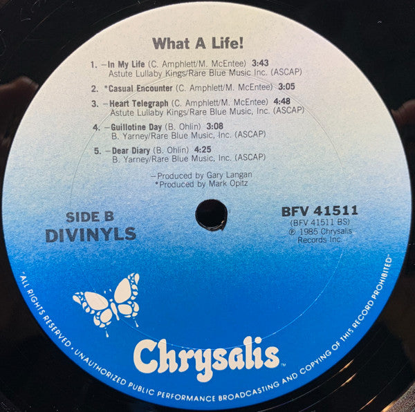 Divinyls : What A Life! (LP, Album, Car)
