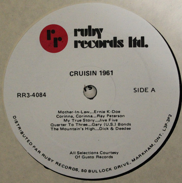 Various : Cruisin' 1961 (LP, Comp)
