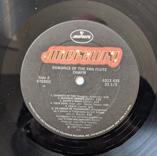 Zamfir* : Romance Of The Pan Flute (LP, Album)