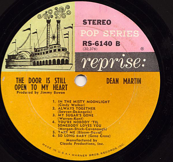 Dean Martin : The Door Is Still Open To My Heart (LP, Album)