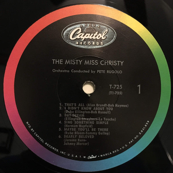 June Christy : The Misty Miss Christy (LP, Album, Mono, RP)