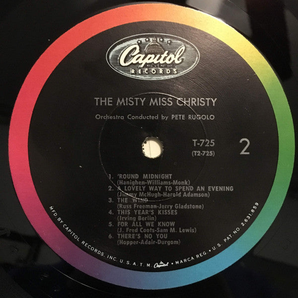 June Christy : The Misty Miss Christy (LP, Album, Mono, RP)