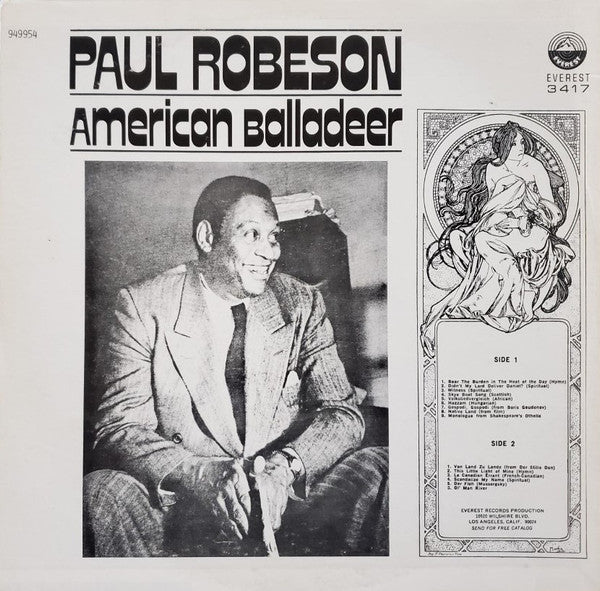 Paul Robeson : American Balladeer (LP, Comp)