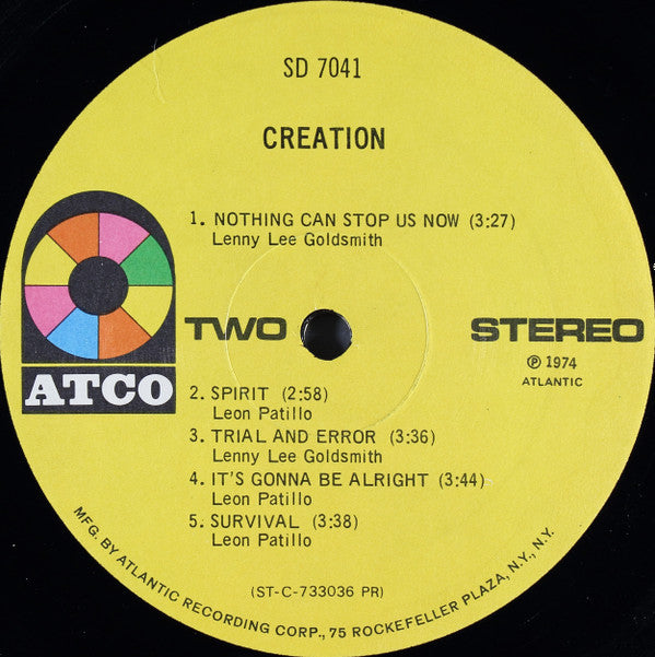 Creation (10) : Creation (LP, Album, PR )