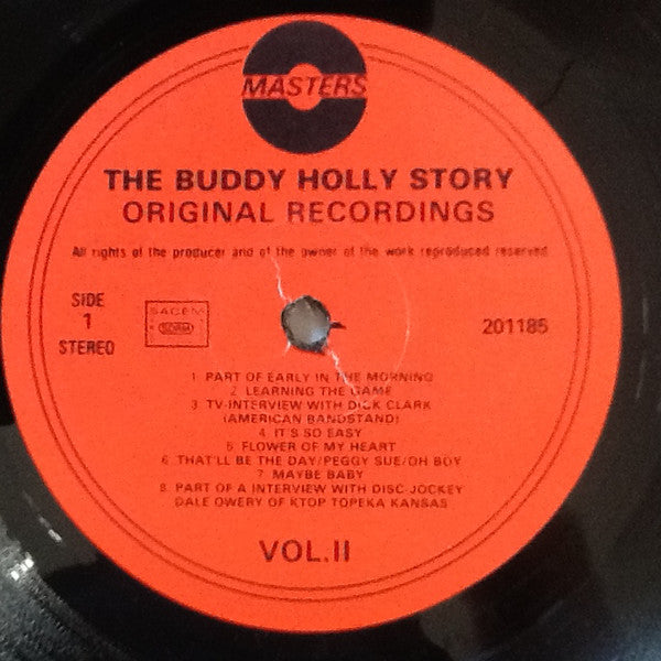 Buddy Holly : The Buddy Holly Story (Original Recordings) Vol. II (LP, Comp)