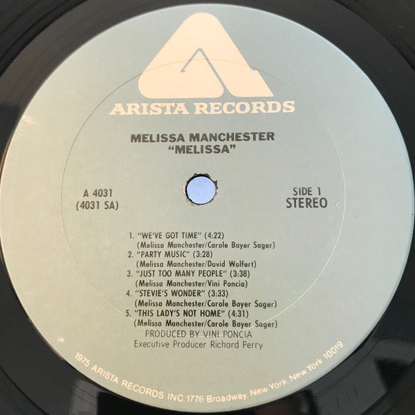 Melissa Manchester : Melissa (LP, Album, Club, Ter)