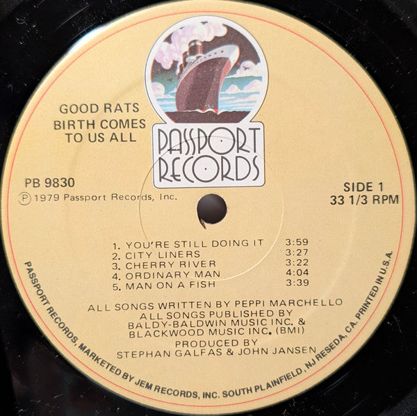 Good Rats : Birth Comes To Us All (LP, Album, Hub)