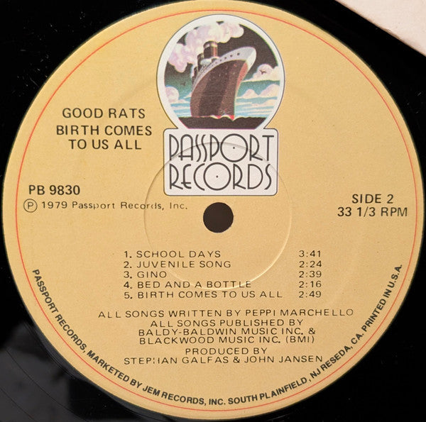 Good Rats : Birth Comes To Us All (LP, Album, Hub)