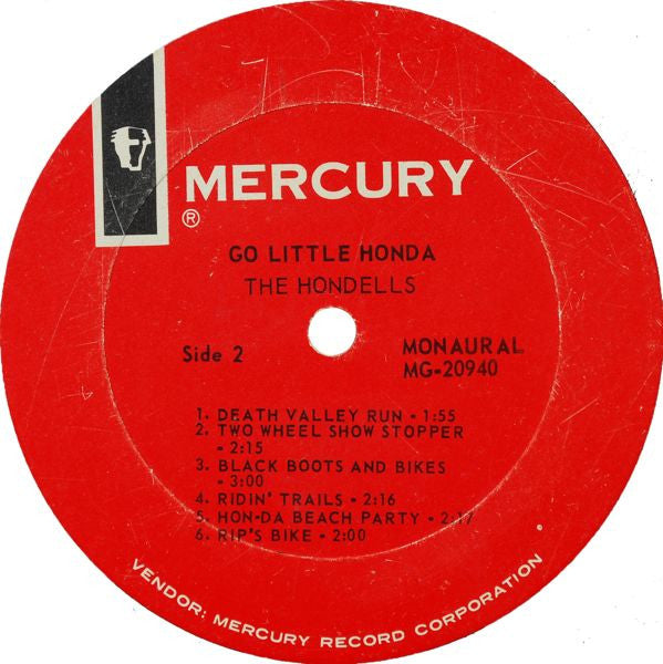 The Hondells!* : Go Little Honda (LP, Album, Mono)