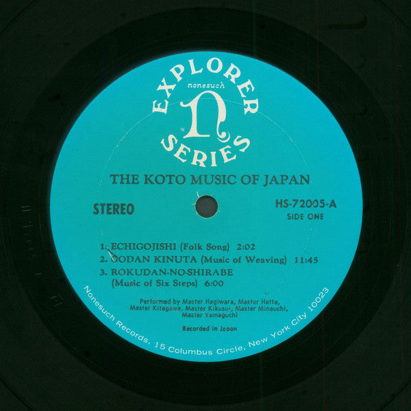 Various : The Koto Music Of Japan (LP, Album, RE, Cya)