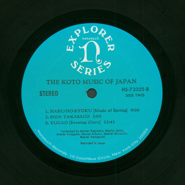 Various : The Koto Music Of Japan (LP, Album, RE, Cya)