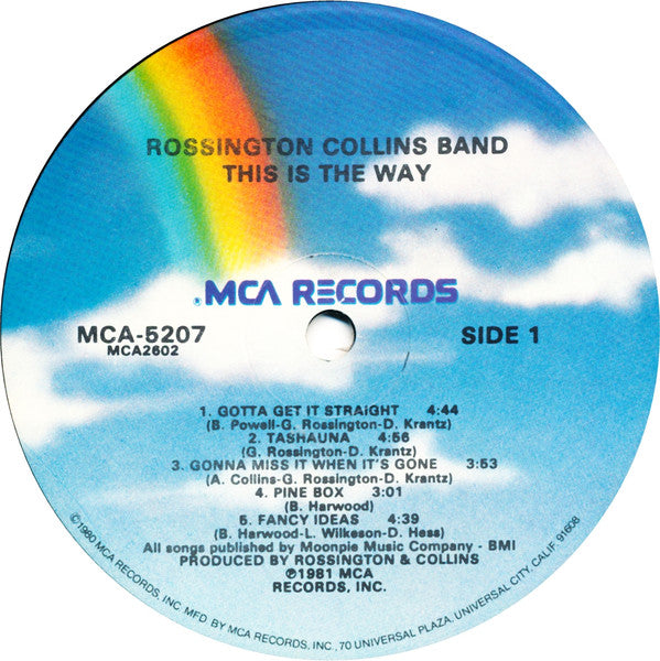 Rossington Collins Band : This Is The Way (LP, Album, Glo)