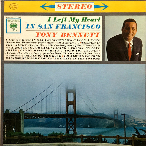 Tony Bennett : I Left My Heart In San Francisco (LP, Album, 360)