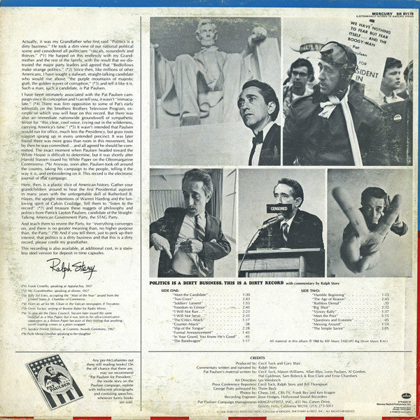Pat Paulsen : Pat Paulsen For President (LP, Album)