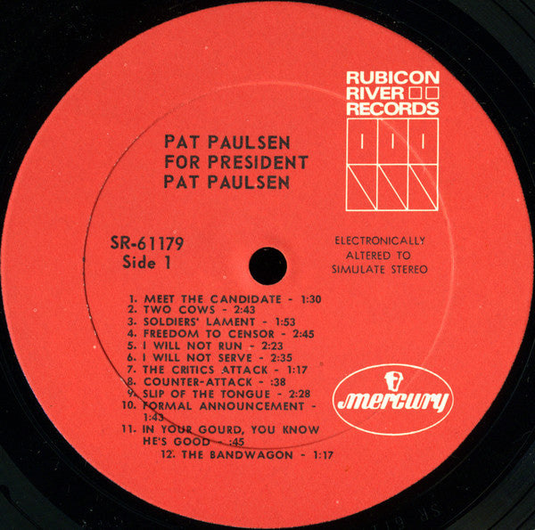Pat Paulsen : Pat Paulsen For President (LP, Album)