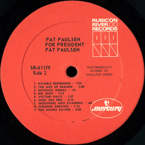 Pat Paulsen : Pat Paulsen For President (LP, Album)