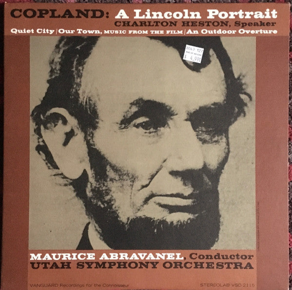Copland* : A Lincoln Portrait / Quiet City / Our Town, Music From The Film / An Outdoor Overture (LP, Album)