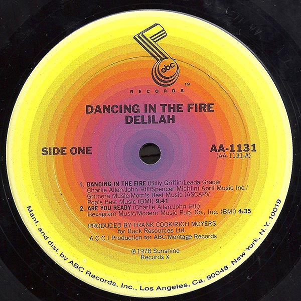 Delilah (3) : Dancing In The Fire (LP, Album)