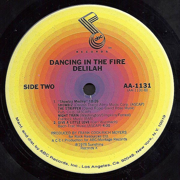 Delilah (3) : Dancing In The Fire (LP, Album)