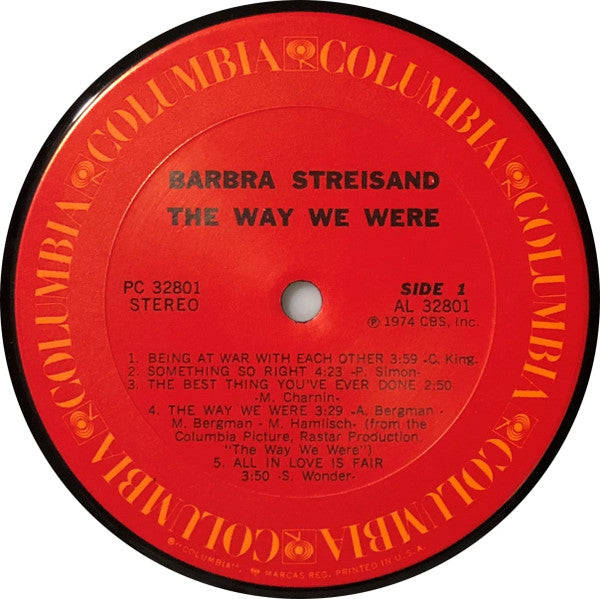 Barbra Streisand : The Way We Were (LP, Album)