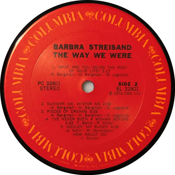 Barbra Streisand : The Way We Were (LP, Album)