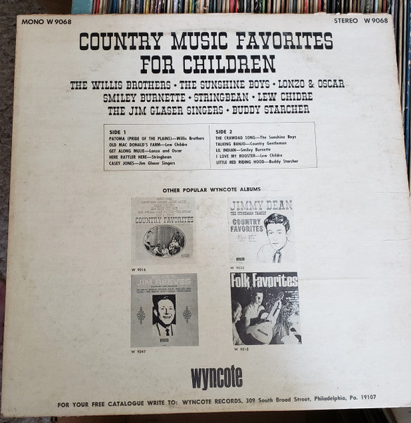 Various : Country Music Favorites For Children (LP, Comp, Mono)