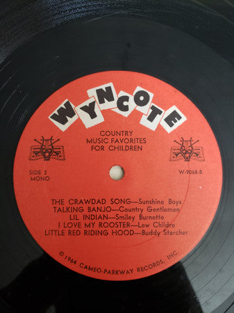 Various : Country Music Favorites For Children (LP, Comp, Mono)