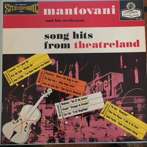 Mantovani And His Orchestra : Song Hits From Theatreland (LP, Album)