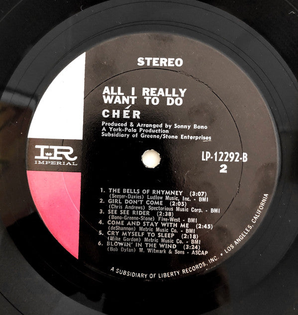 Chér* : All I Really Want To Do (LP)