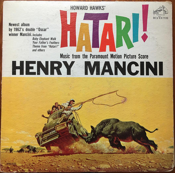 Henry Mancini : Hatari! (Music From The Motion Picture Score) (LP, Album, Mono, Ind)