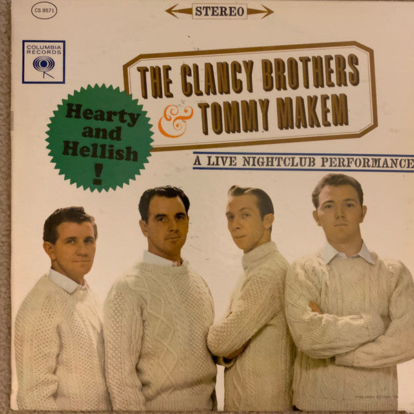 The Clancy Brothers & Tommy Makem : Hearty And Hellish- A Live Nightclub Performance (LP, 2-E)
