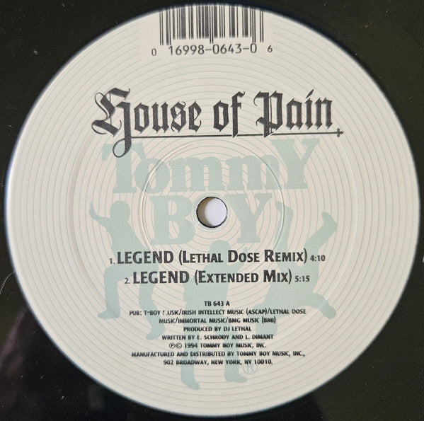 House Of Pain : Legend (12")