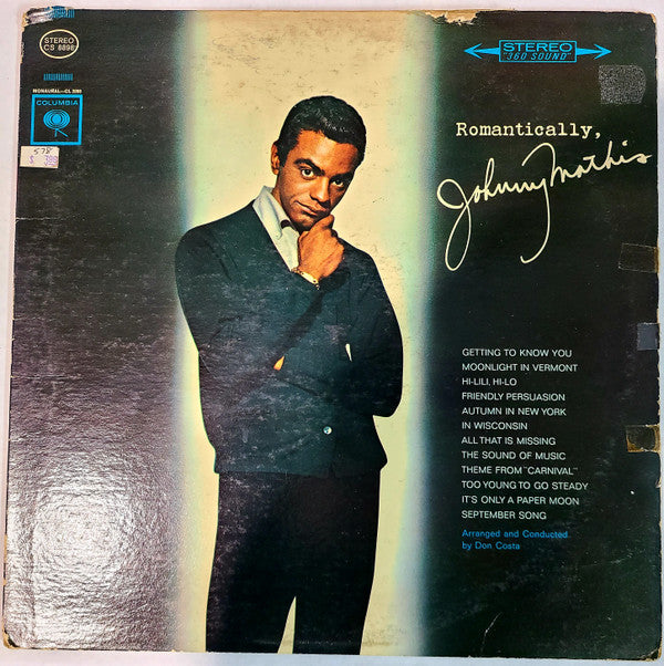 Johnny Mathis : Romantically (LP, Pti)